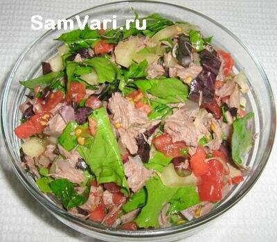 Салат с вареным мясом рецепт