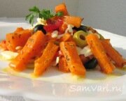 Салат из тыквы с вялеными помидорами