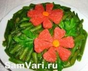 Салат со стручковой фасолью и курицей