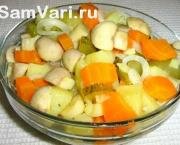 салат с маринованными шампиньонами рецепт