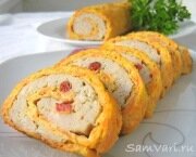 Рулет с мясом Праздничный