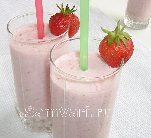 Молочный коктейль Клубничный