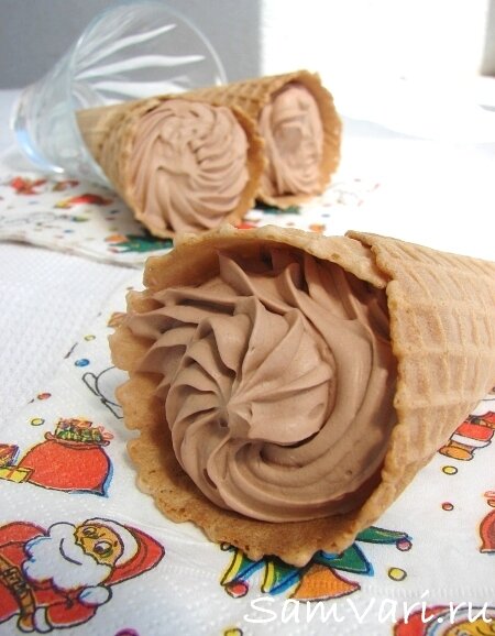 шоколадное мороженое из кефира 