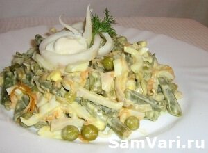 Вкусный салат с кальмарами